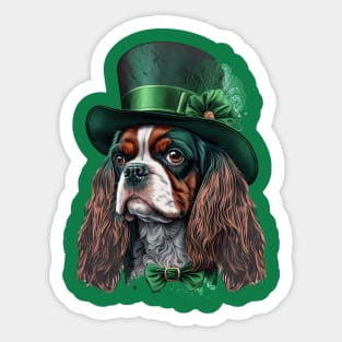 King Spaniel St. Patrick's Day Sticker